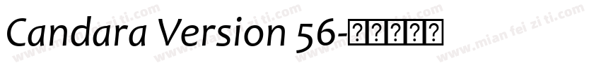Candara Version 56字体转换